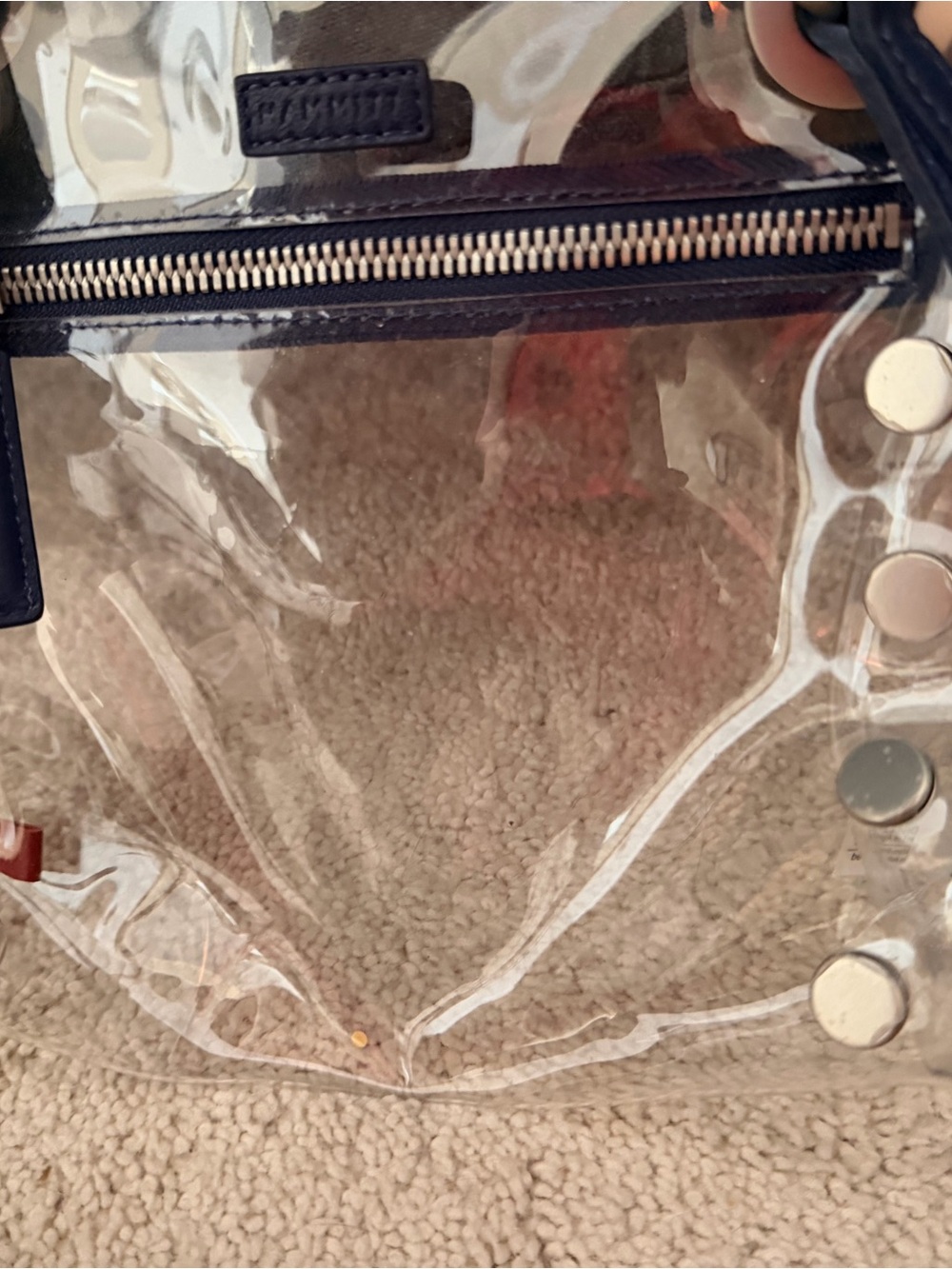 Hammitt Clear Crossbody with Navy Trim - Picture 2 of 5